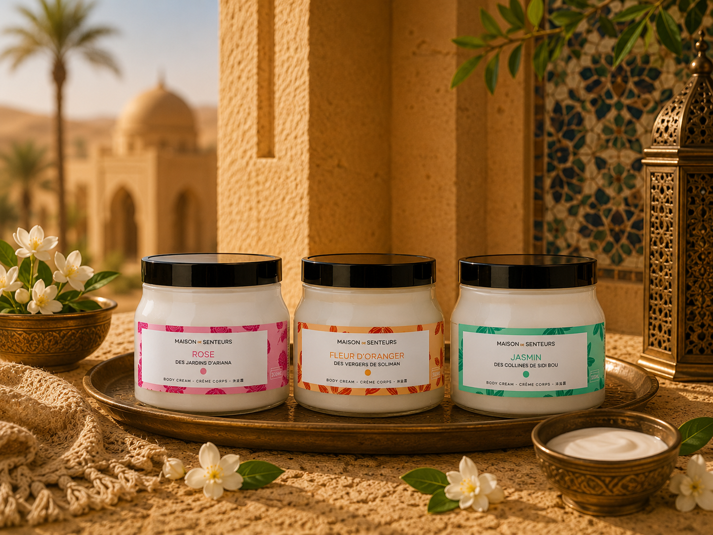Crème corps parfumée enrichie à l'huile d'argan
