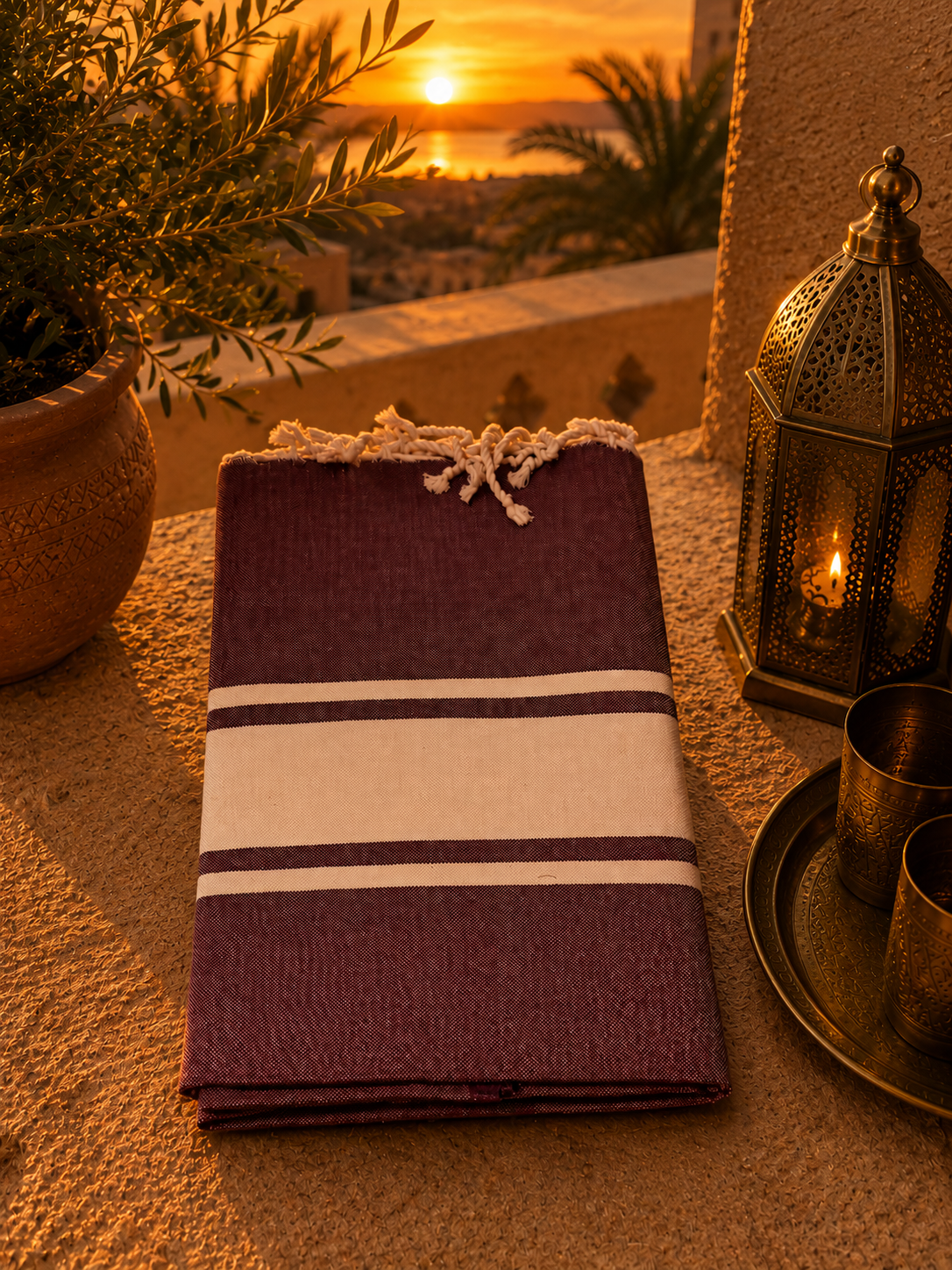 Fouta - Tissage lisse
