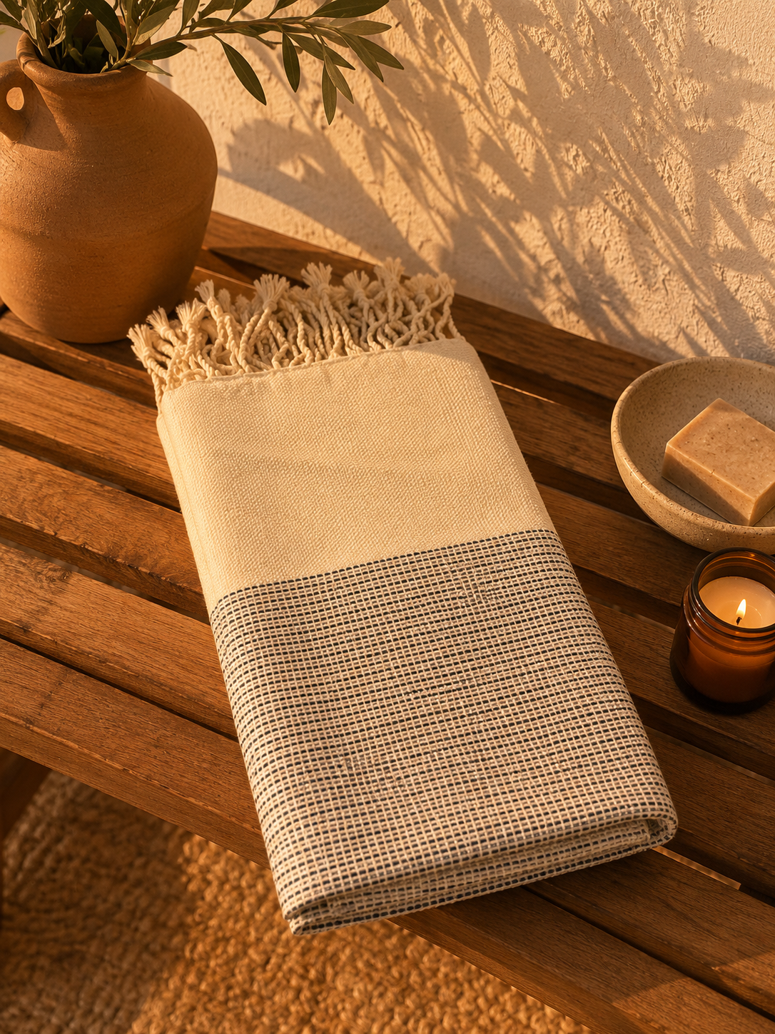 Fouta - Nid d'abeille
