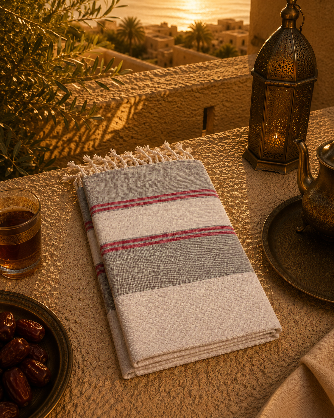Fouta - Nid d'abeille