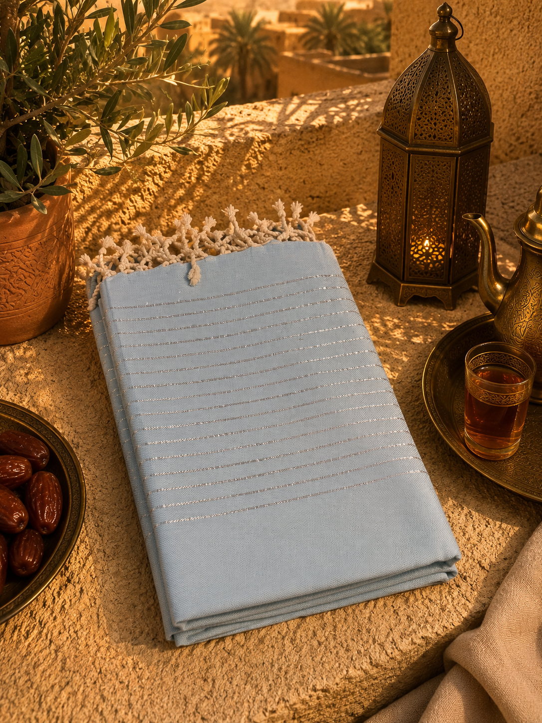 Fouta pailletée
