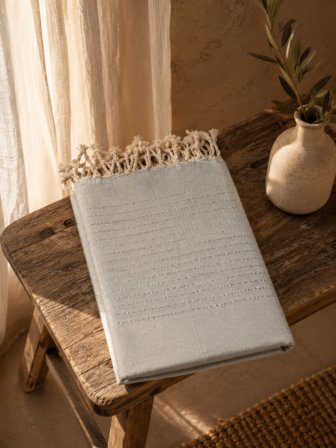 Fouta pailletée