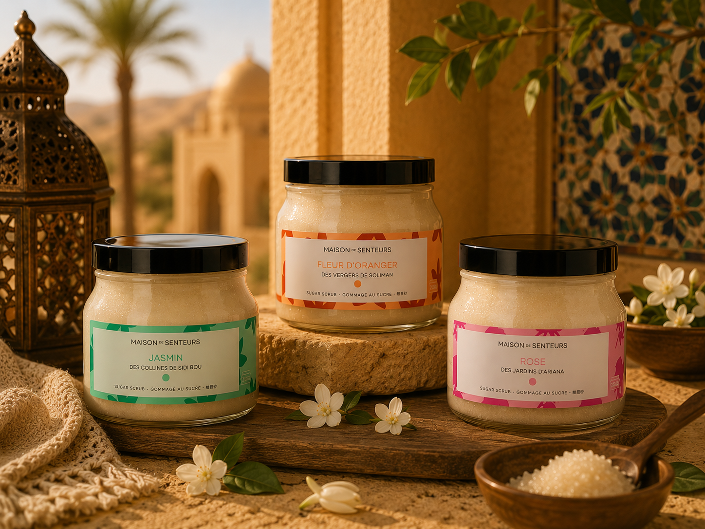 Gommage au sucre et argan