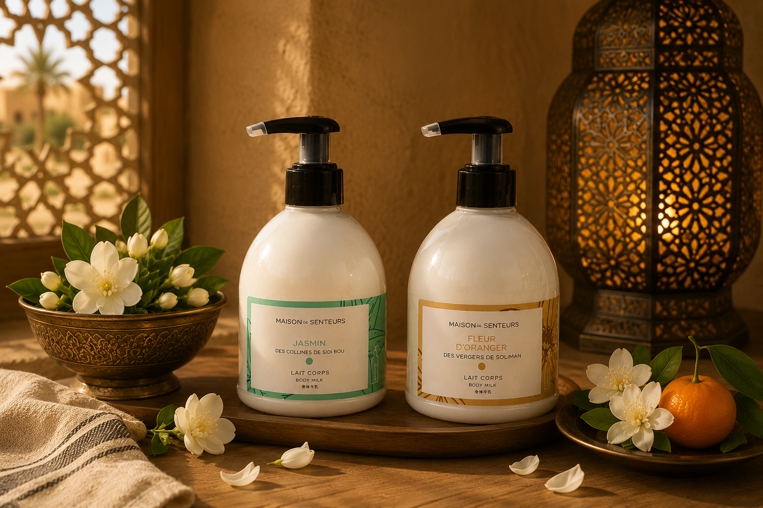 Lait corps parfumé enrichi à l'huile d'argan