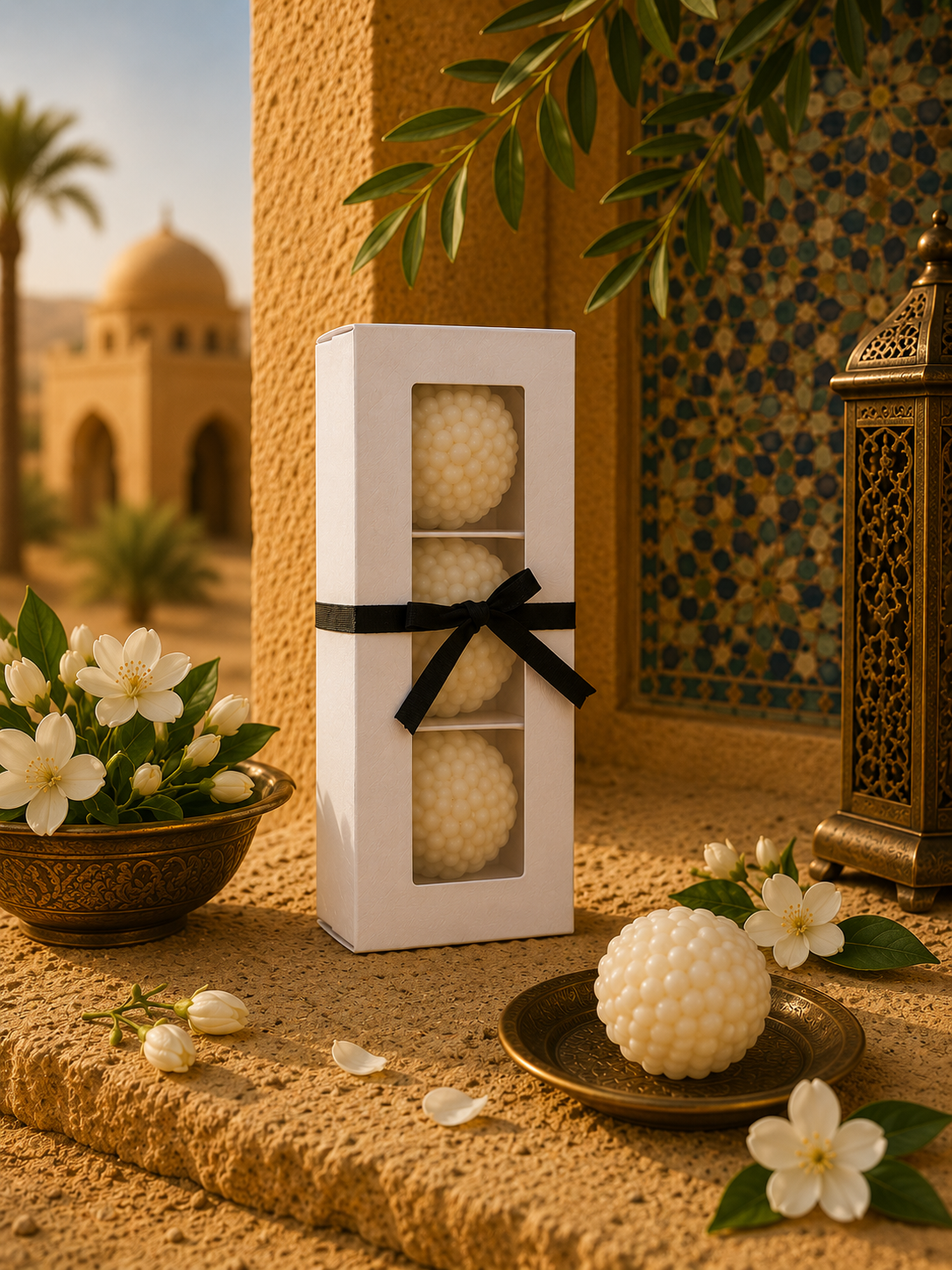 Coffret 3 savons Jasmin Machmoum